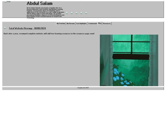 blog screenshot