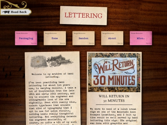 gallery/lettering screenshot