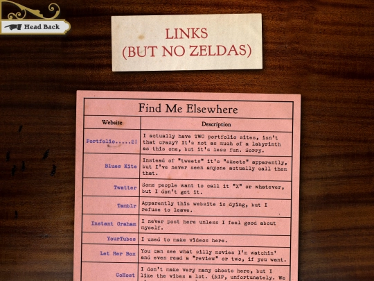 links screenshot