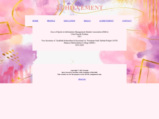 award screenshot