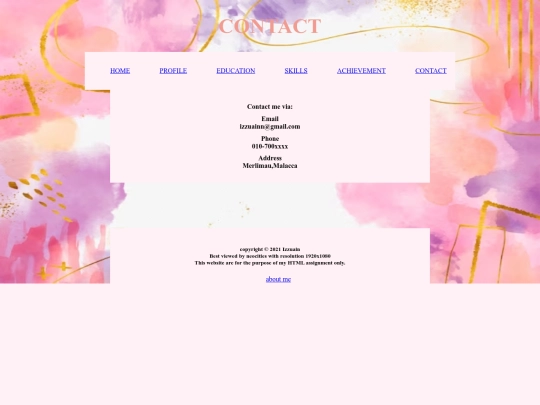 contact screenshot
