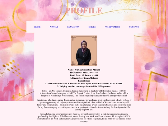 profile screenshot