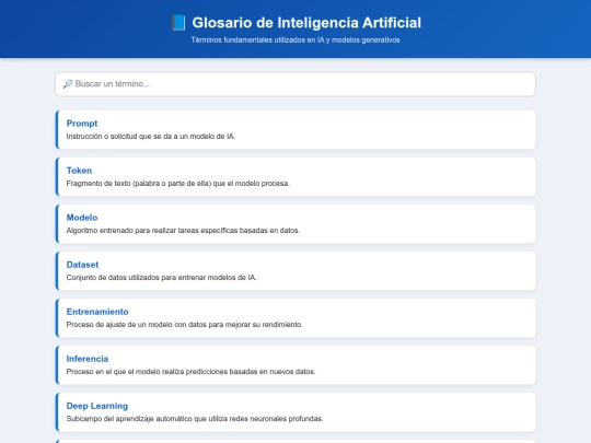 GlosarioIA screenshot