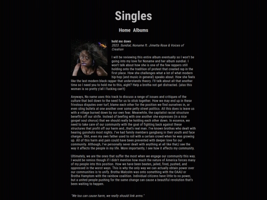 singles screenshot