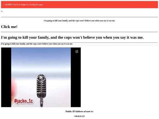 6/Iamgoingtokillyourfamilyandthecopswontbelieveyouwhenyousayitwasme screenshot
