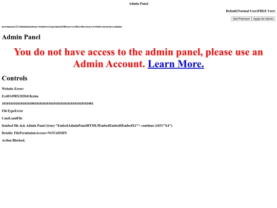 Admin/XXXXXXXX screenshot