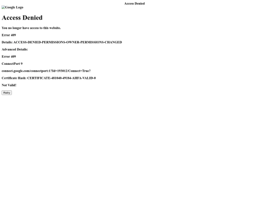 Authentication/Auth/Access-Blocked screenshot
