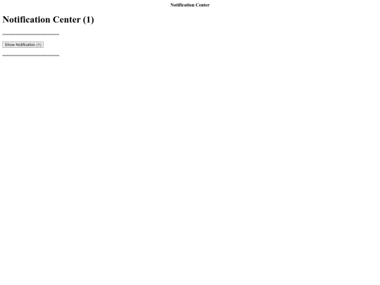 Blog/Notification-Center screenshot