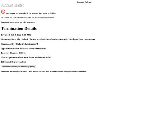 Blog/ShowNotification screenshot