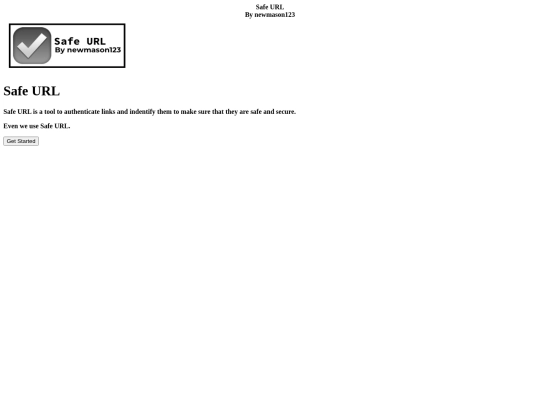Safe URL/main screenshot