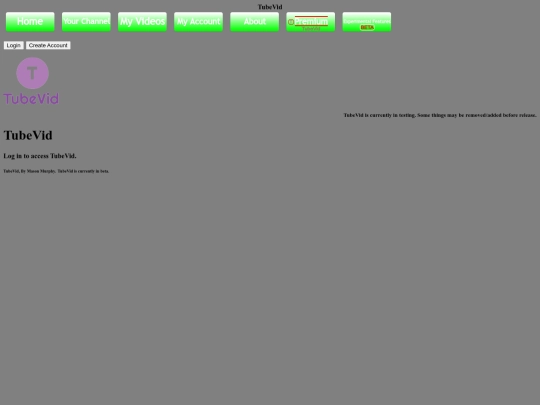 TubeVid/main-page screenshot