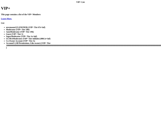VIP-List screenshot