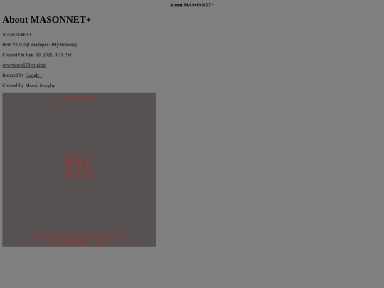 about_masonnet screenshot
