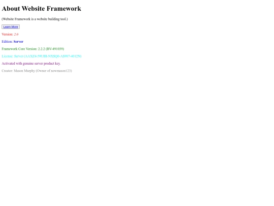 aboutwfs screenshot