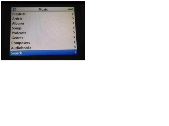 iPod/Music screenshot