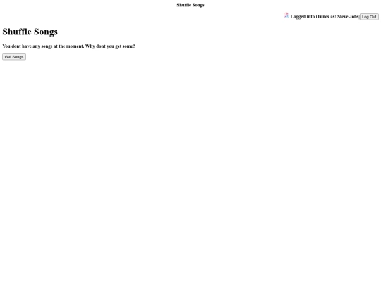 iPod/Shuffle-Songs screenshot