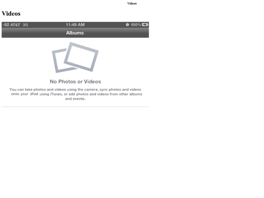 iPod/Videos screenshot