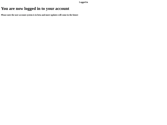 loggedin screenshot