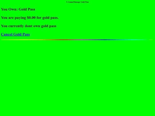 managegoldpass screenshot