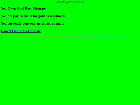 managegoldpassultimate screenshot