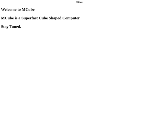 mcube screenshot