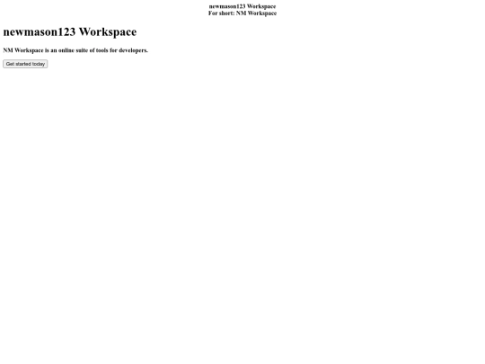 nmworkspace/main-page-nm-workspace screenshot