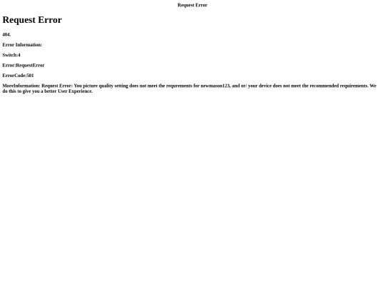 pic-qual/Request-Error-Picture-Quality screenshot