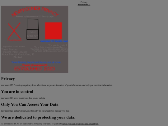 privacy screenshot