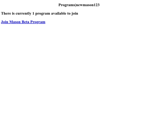 programs screenshot