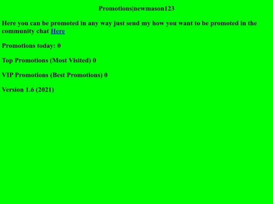 promotions screenshot