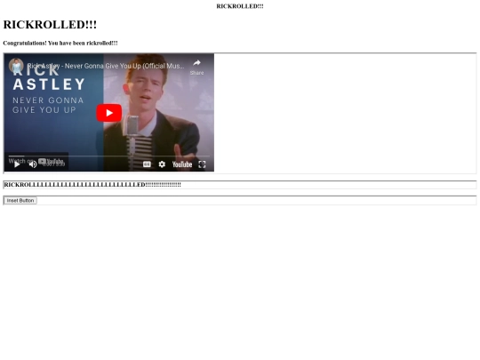 rickroll/rickrolled screenshot