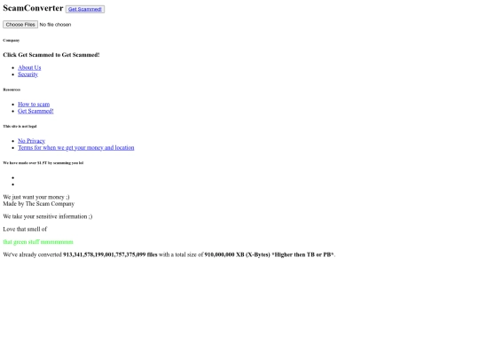scamconverter screenshot