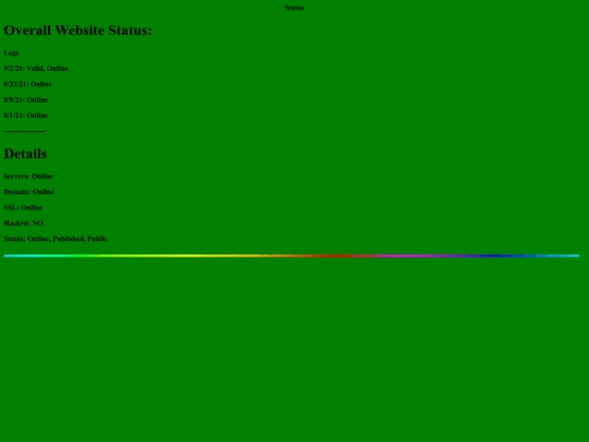 status screenshot