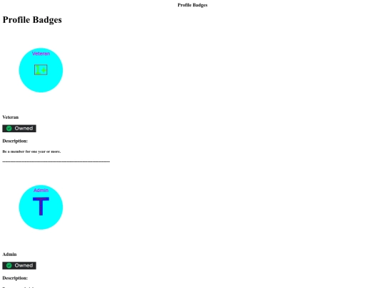 sys/profile_badges/profile_badges screenshot