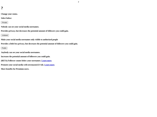 sys/social-media/changestatus screenshot