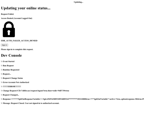 sys/updateonlinestatus screenshot