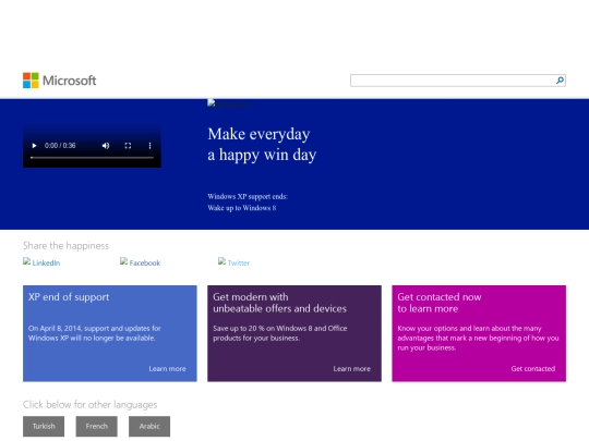 winxpendofsupport screenshot