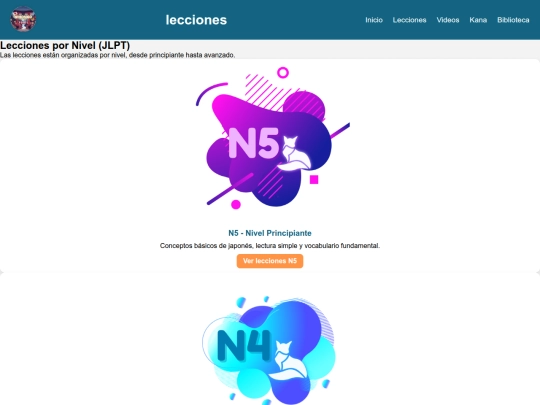 lecciones screenshot