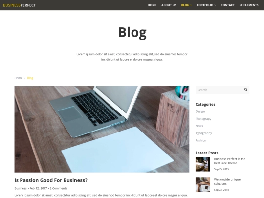 blog screenshot