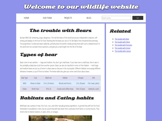 assessment screenshot