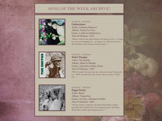 song-archives screenshot