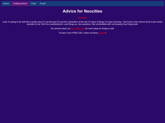 advice screenshot