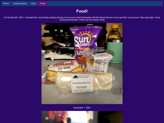 lunches screenshot
