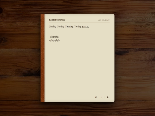 diary screenshot