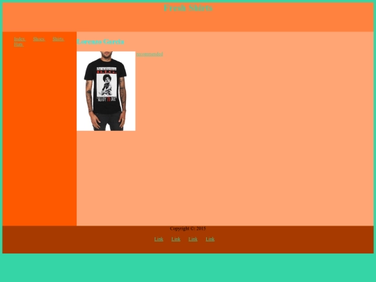 Shirts screenshot
