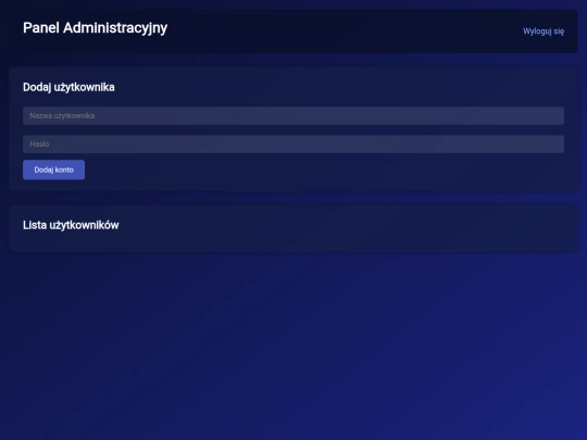 admin-panel screenshot