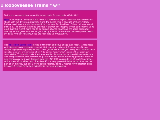 trains screenshot