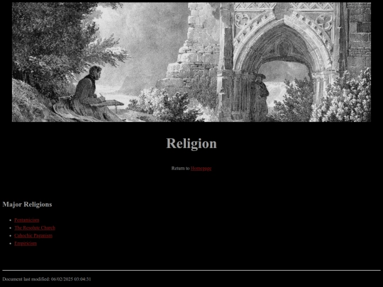 opera-occulta/religion/religion screenshot