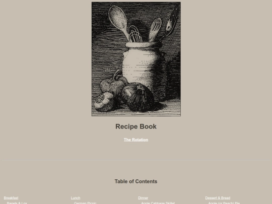 recipe-book screenshot