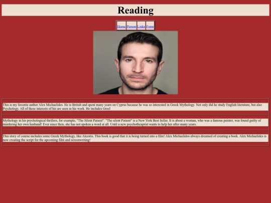 personpage screenshot